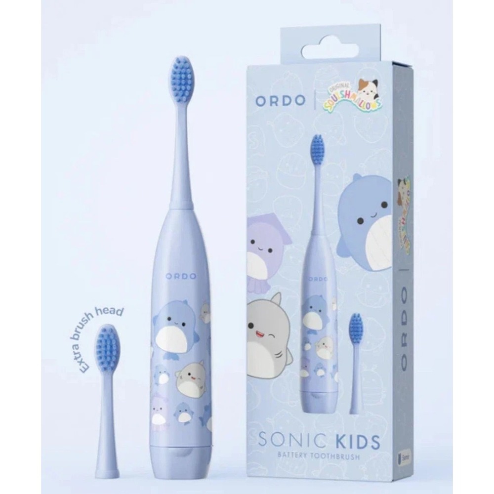 ORDO Sonic Kids Battery Blue Toothbrush Original Squishmallows Jazwares NEW